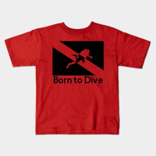 Born To Dive Padi Flag Kids T-Shirt